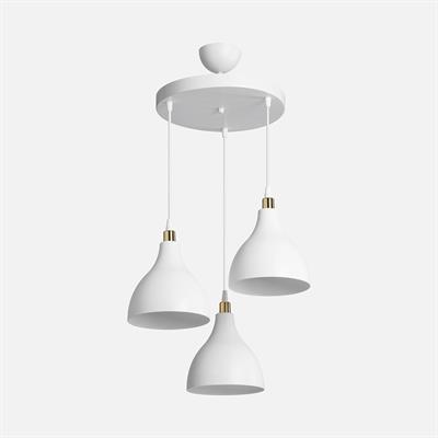 Ronda 3lü Sarkıt Avize Beyaz