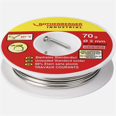 Rothenberger Standart Lehim Teli 2mm 70g Kurşunsuz