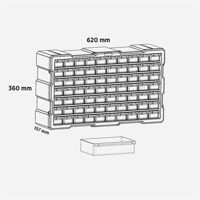 Rtrmax RCA6015 Monoblok Çekmece Seti 70li Modüler Çekmece