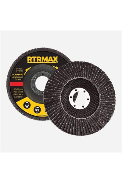 Rtrmax RDF11560 115mm 60 Kum Alüminyum Oksit Flap Disk