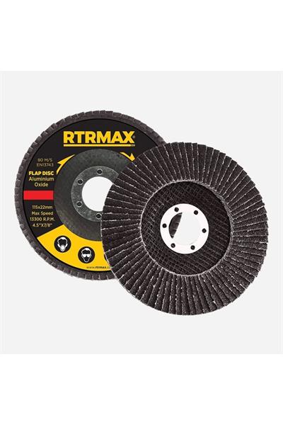 Rtrmax RDF11580 115mm 80 Kum Alüminyum Oksit Flap Disk