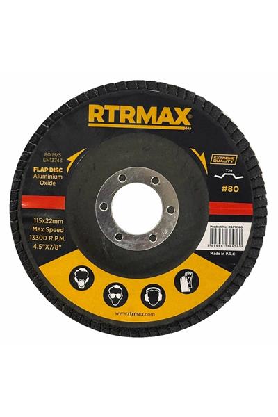 Rtrmax RDF11580 115mm 80 Kum Alüminyum Oksit Flap Disk
