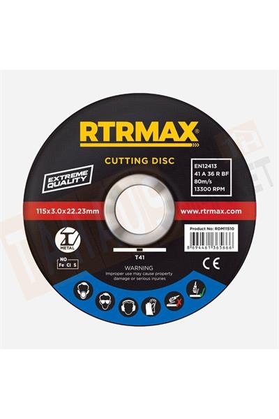 Rtrmax RDM11510 Metal Kesme Diski 115X1.0MM