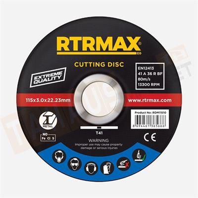 Rtrmax RDM18016 Metal Kesme Diski 180X1.6mm