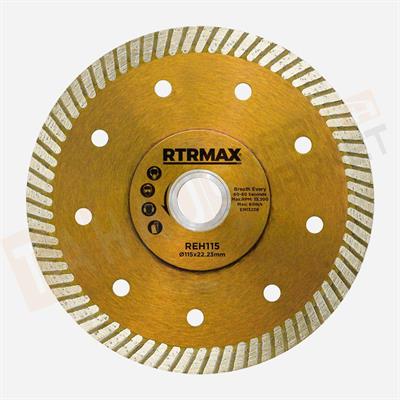 Rtrmax REH115 Çapaksız Turbo Kesim Elmas Testere 115*22mm