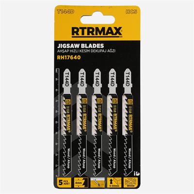 Rtrmax RH17640 Ahşap Hızlı Kesim Dekupaj Testere Ucu - T144D 5’li Paket