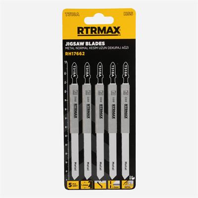 Rtrmax RH17662 Metal Normal Kesim Uzun Dekupaj Testere Ucu - T318A 5’li Paket