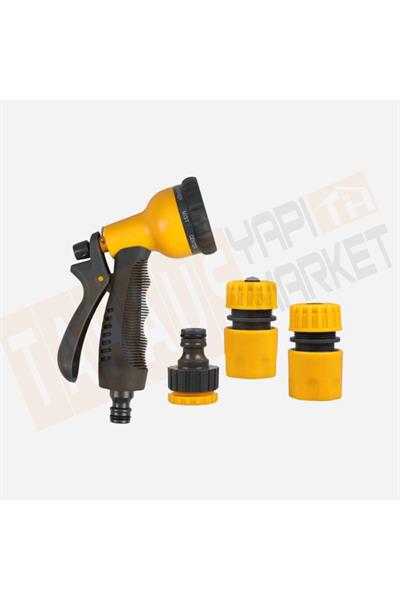 Rtrmax RHG1003 Multi Ayarlı Sprey Tabancası / Fonksiyonlu Tabanca+ 3 Ad. Bağlantı Aparatı