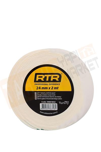 Rtrmax RND2402 Çift Taraflı Köpük Bant 24 Mm x 2 mt