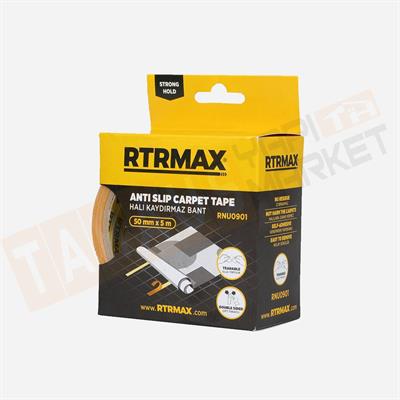 Rtrmax RNU0901 50 mm x 5 mt Çift Taraflı Bez Halı Bandı