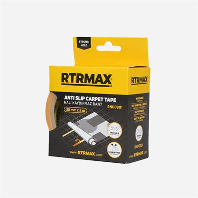 Rtrmax RNU0901 50 mm x 5 mt Çift Taraflı Bez Halı Bandı