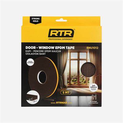 Rtrmax RNU1011 Kapı & Pencere Epdm İzalosyan Bandı RNU1011 5 Mt Beyaz -15 mm