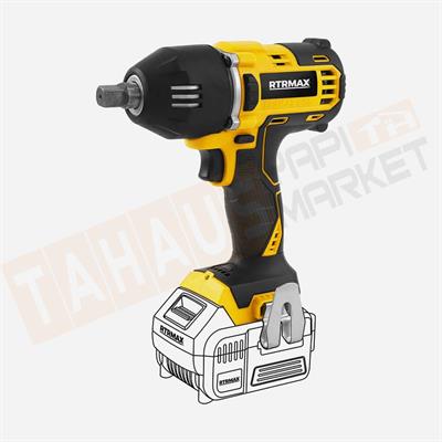 Rtrmax RTX2029B Akülü Somun Sıkma 18V 400Nm (Kömürsüz) Aküsüz