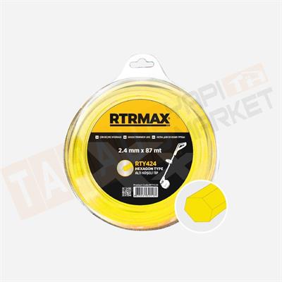 Rtrmax RTY439 4mmx32m Tırpan Misinası Sarı Altıköşe
