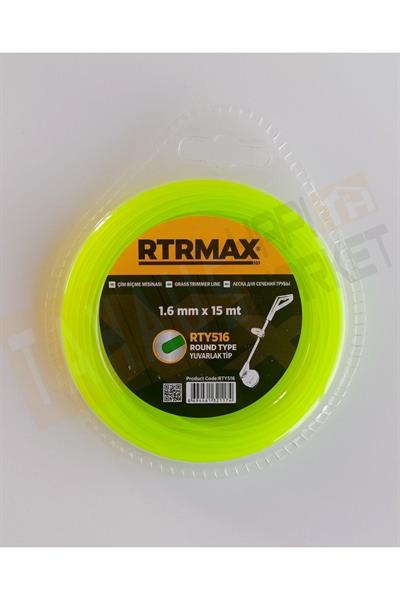 Rtrmax RTY516 Tırpan Misinası Yeşil Yuvarlak 1.6 mmx15m 