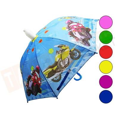 RUGBY-3314 ( BARDAKLI & DÜDÜKLÜ ) ( 8 TELLİ ) KIZ-ERKEK ÇOCUK ŞEMSİYE