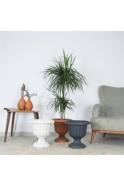 Serinova Nergis Saksı No.1 9,8 Litre Antrasit