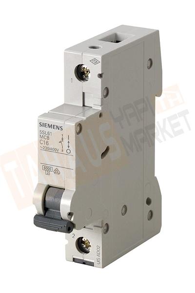 Siemens 5SL6110-6YA 1 Fazlı 10 Amper B Tipi (Çabuk Karakterli) 6kA Otomatik Sigorta
