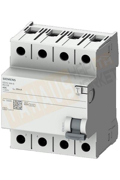 Siemens 5sv5346-6 A Tip Kaçak Akım Koruma Rölesi 63a 400v 30ma