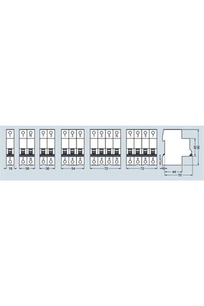 Siemens Otomatik Sigorta 5sl6340-7ya 3 Fazlı 40a C Tipi 6ka