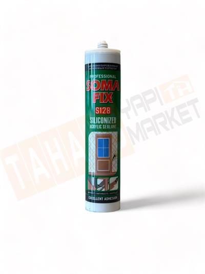 Somafix S128 Silikonize Akrilik Mastik Antrasit Gri 310 ML