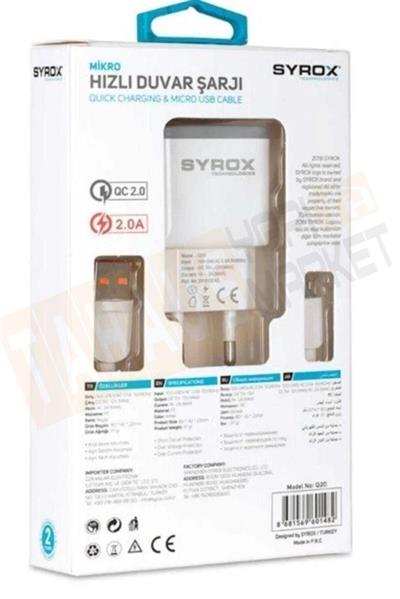 SYROX HIZLI DUVAR ŞARJI 12W