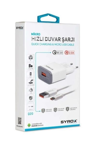 SYROX HIZLI DUVAR ŞARJI 12W