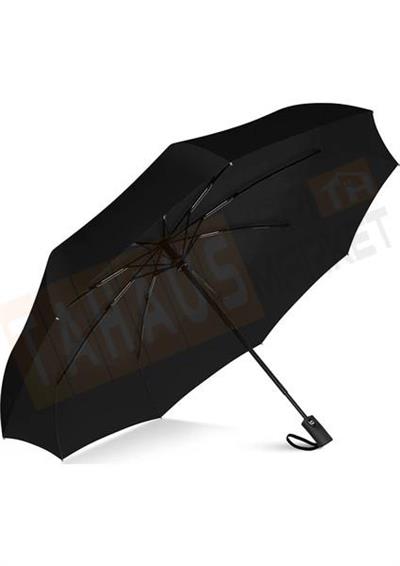 Tam Otomatik Rüzgarda Kırılmayan Fiber Unisex Şemsiye 