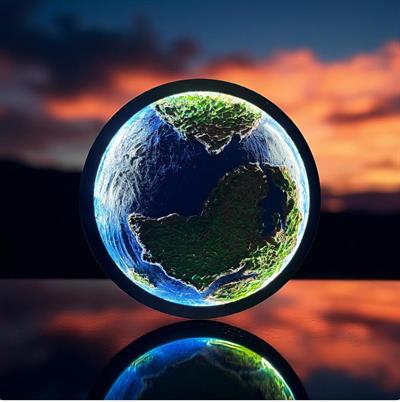 Tasarım Dekoratif Ledli Tablo – 70 CM | El Yapımı Sanatın Işıltısı