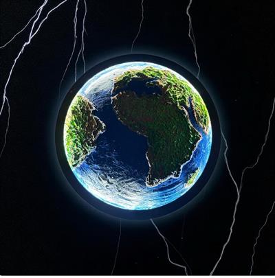 Tasarım Dekoratif Ledli Tablo – 70 CM | El Yapımı Sanatın Işıltısı