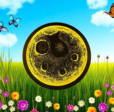 Tasarım Dekoratif Ledli Tablo – 80 CM | El Yapımı Sanatın Işıltısı NO:2