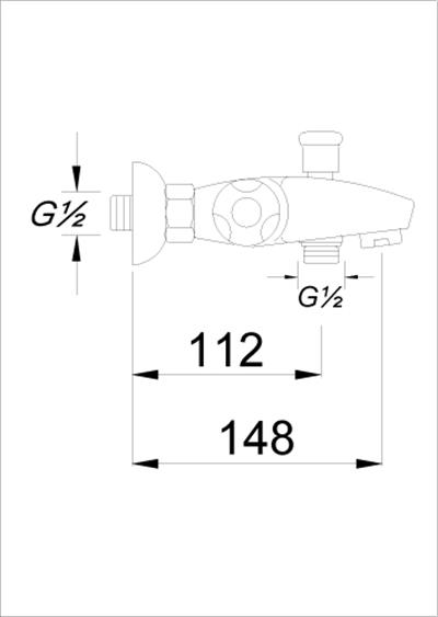 Termostatik Serisi Termostatik Banyo Bataryası