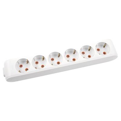 Viko Multi-Let Altılı Grup Priz Topraklı Klemensli Beyaz (Çocuk Korumalı)