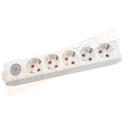 Viko Multi-Let Beşli Grup Priz Anahtarlı Topraklı Klemensli Beyaz (Çocuk Korumalı)