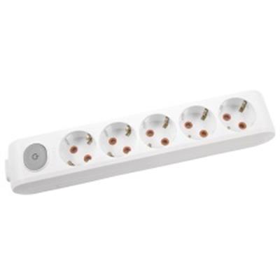 Viko Multi-Let Beşli Grup Priz Anahtarlı Topraklı Klemensli Beyaz (Çocuk Korumalı)