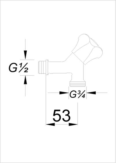 Yonca Serisi Çamaşır Musluğu