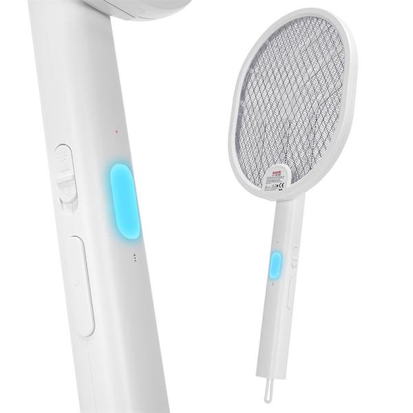 As-A26 1200Mah 3000V Çıkış Uv Işıklı Şarjli Katlanabilir Askılı Raket Sinek Öldürücü