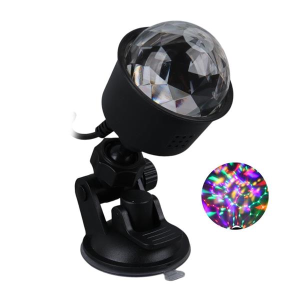 Al-Kx-6889 Projeksiyon Atmosferli Usbli 4 Watt Şarjlı Sihirli Rgb Led Disko Topu
