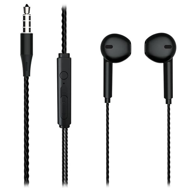 Eh104B 3.5 Mm Jacklı Kablolu Kulak İçi Mikrofonlu Kulaklık Siyah