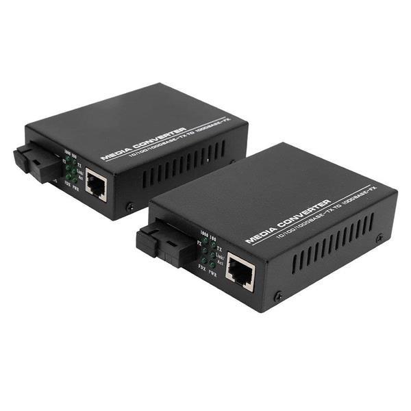 Pm-22107 1000 Mbps 3 Km Single Mode Fiber Optik Ethernet Medya Dönüştürücü