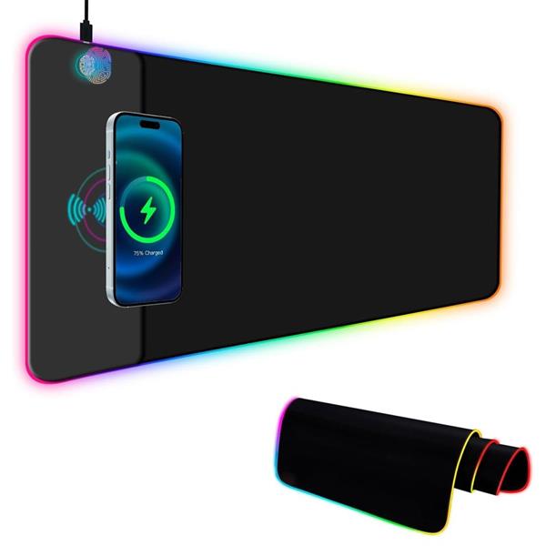 Pm-25115 Xl Rgb Gaming Mouse Pad Wireless Telefon Şarj Destekli 14 Modlu