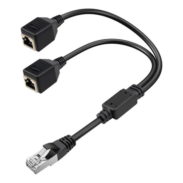 Pm-25434 Erkek Rj45 To 2X Dişi Ethernet Çoklayıcı Splitter Dağıtıcı
