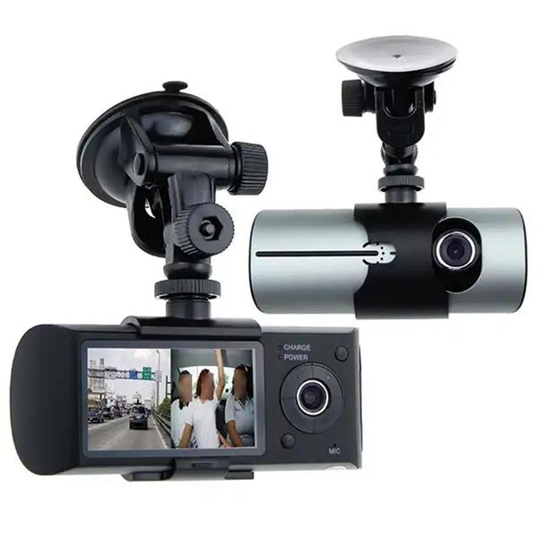 R300 Gps Destekli Çift Kameralı Araç İçi Dashcam Dvr Kamera Seti