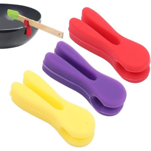 Silikon Tava Kaşık Tutacağı 3'Lü Paket