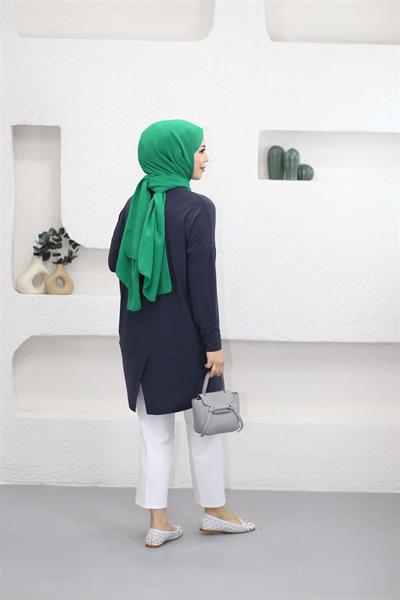 1280 Bisiklet Yaka Makas Tunik