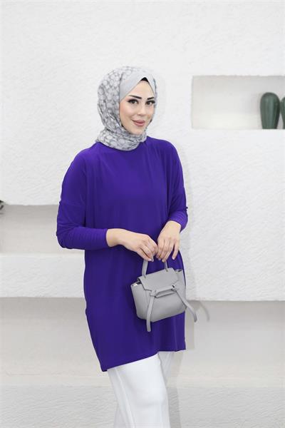 1280 Bisiklet Yaka Makas Tunik