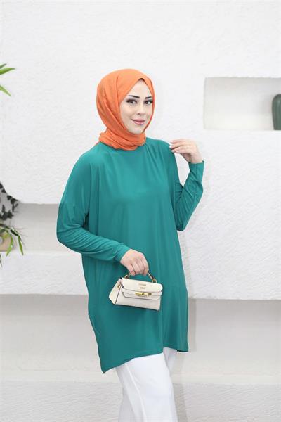 1280 Bisiklet Yaka Makas Tunik