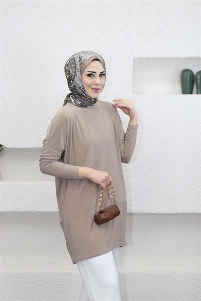 1280 Bisiklet Yaka Makas Tunik