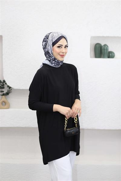 1280 Bisiklet Yaka Makas Tunik