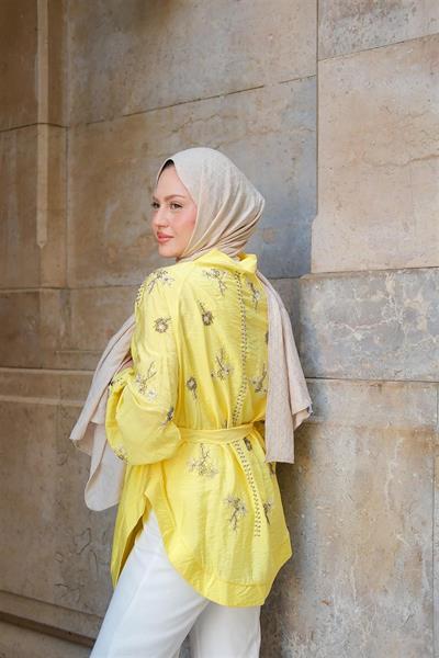 1963 Taş İşlemeli Kuşaklı Aerobin Kimono